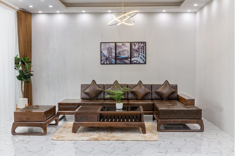 Sofa Gỗ Góc L PGP-SFG 009